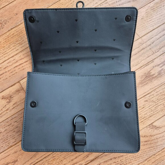 DIOR Bee Pouch Makeup Case Organizer Bag Black Lined Lobster Closure - Picture 2 of 13